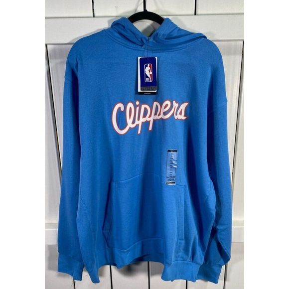 New With Tags - Nike - "Los Angeles Clippers" Hoodie - Blue - Loose Fit 3XL - Picture 1 of 4